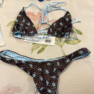 NWT WFB White Fox Swim Set